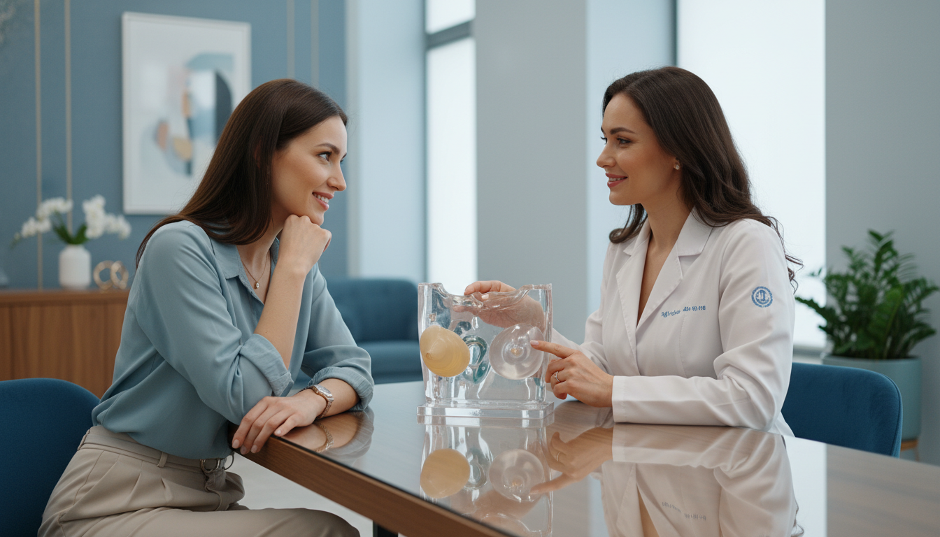 Bác sĩ tại Emcas tận tâm tư vấn, giải đáp mọi băn khoăn "nâng ngực có đau không" của khách hàng.